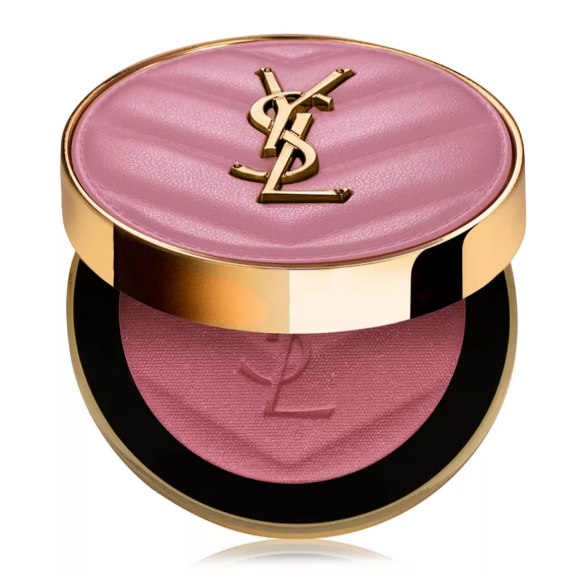 01 YSSH44 Yves Saint Laurent Make Me Blush #44 Guilty Pink - Flattering Peachy-Pink Shimmer Blush - Image 1