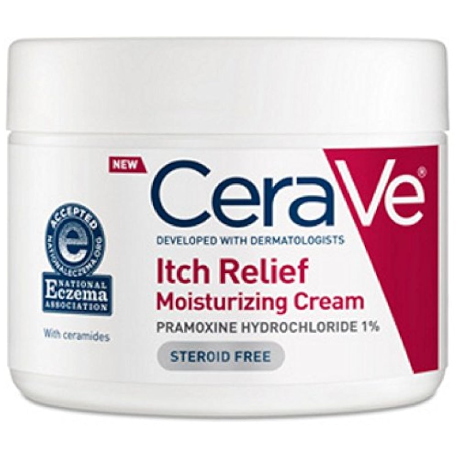 Version 1.0.0 CeraVe Moisturizing Cream for Dry Skin Relief, 12 Ounce, Fragrance Free Cream with Pramoxine for Itch Relief - Image 1