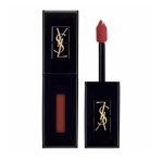 YSL Rouge Pur Couture Vinyl Cream Lipstick #416 Psychedelic Chili - Hydrating Red Lip Cream, 0.18 oz