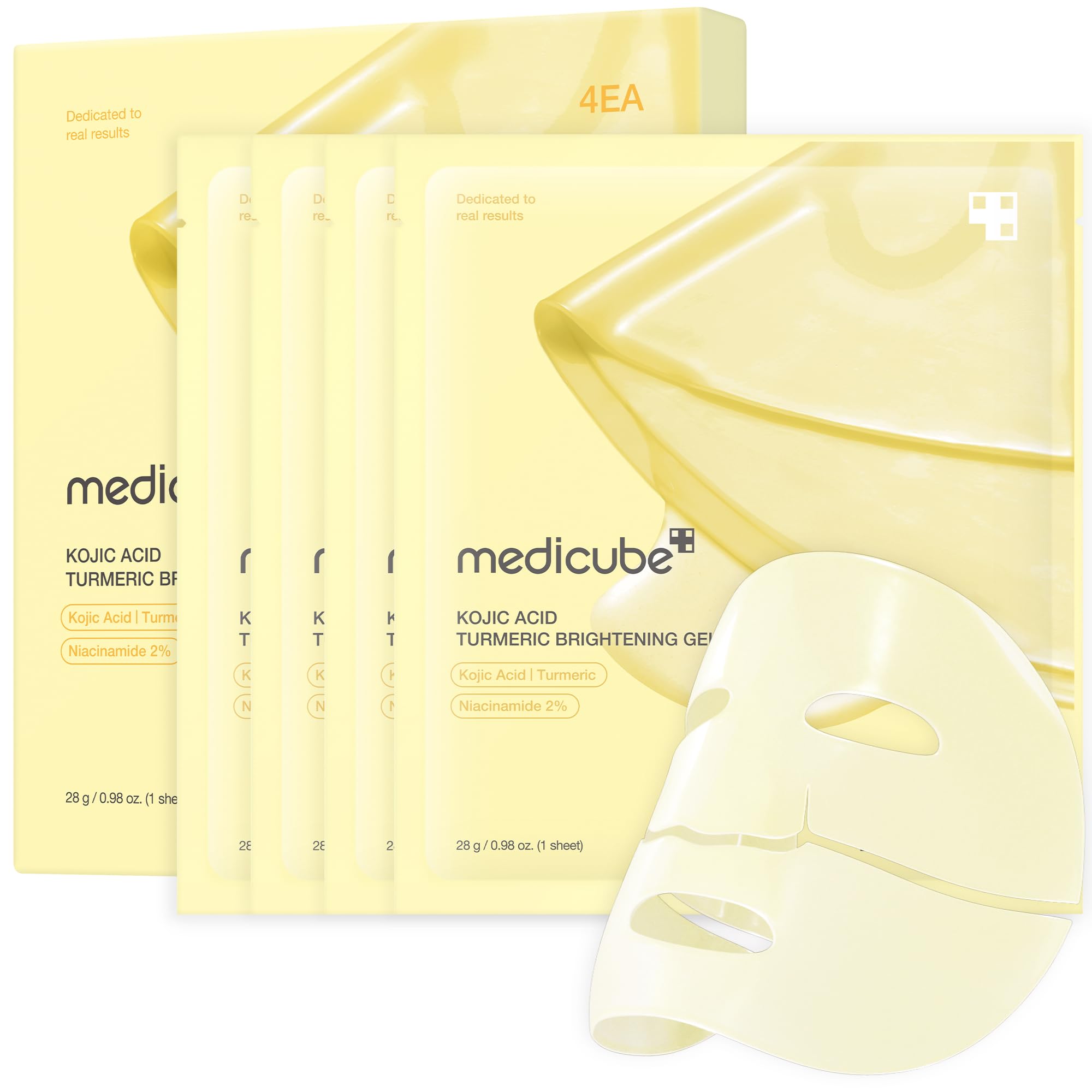 Version 1.0.0 medicube Kojic Acid Turmeric Brightening Gold Jelly Gel Mask | Overnight Face Mask for Glass Glow Skin- Elasticity, Hydrating, Firming&Moisturizing - Image 1