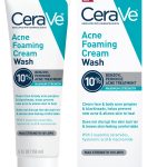 CeraVe Acne Foaming Cream Wash, Gentle Face and Body Cleanser