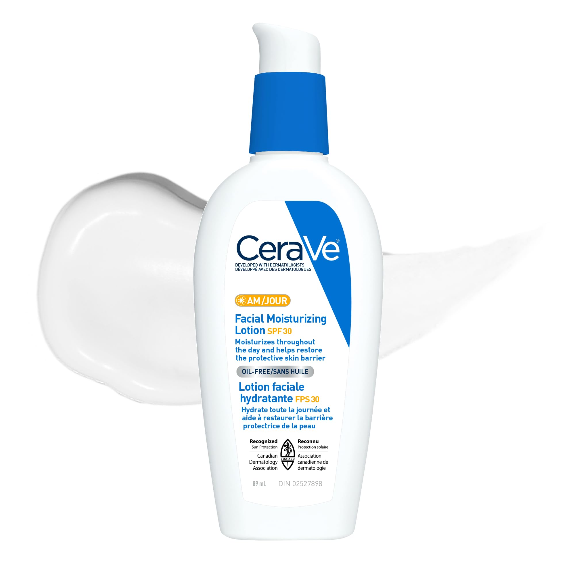 image_1 CeraVe Facial Moisturizer with SPF 30. Face Sunscreen Lotion with Hyaluronic Acid, Niacinamide & Ceramides for Women & Men. Oil-free - Image 1