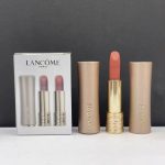 LANCOME 2-Piece Lipstick Set 1.6g, Hydrating Matte Formula, Buildable Color, Soft Blur Effect, Luxury Sample Kit 273-274